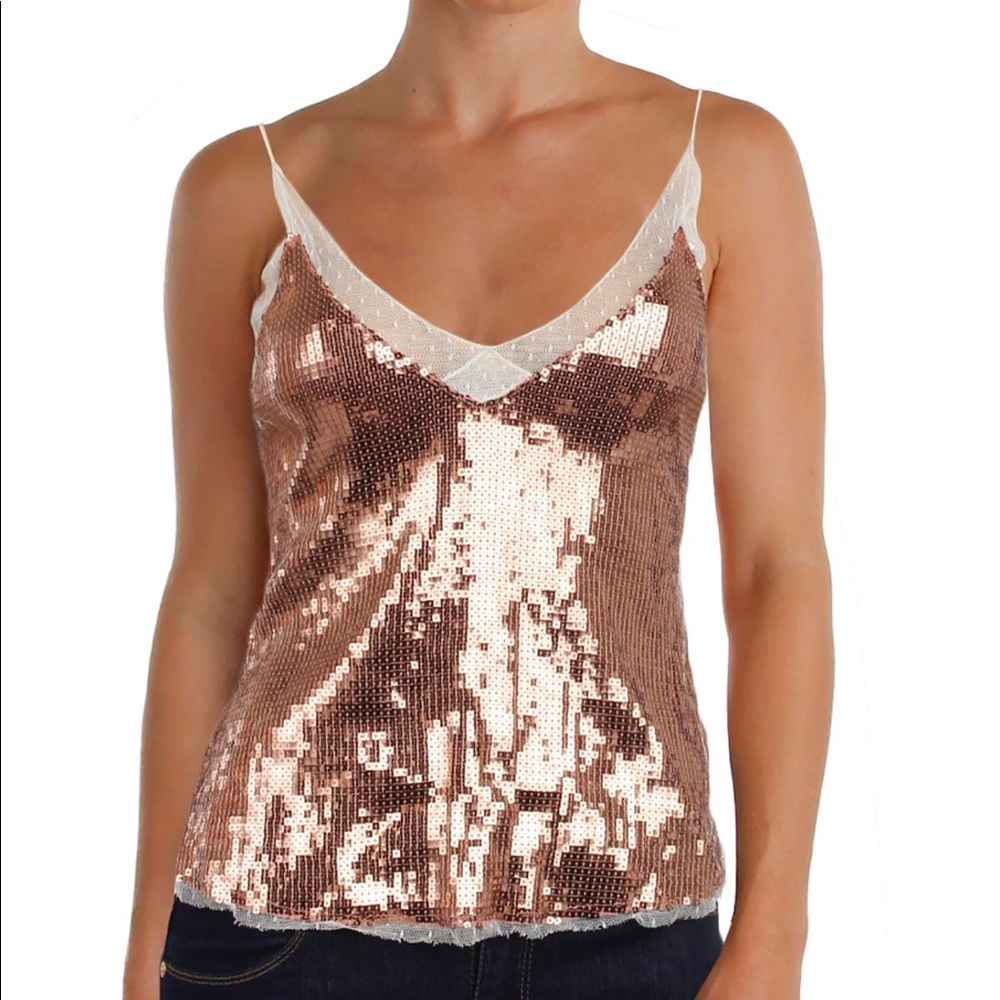 Free People Intimately Sequin top XS